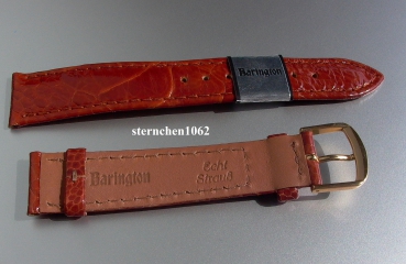 Preview: Barington * Lederband für Uhren * Uhrenarmband * Straussenbein * goldbraun * 12 mm