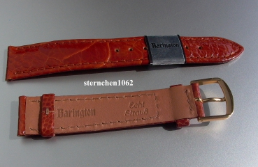 Barington * Leather watch strap * ostrich leg Leather * golden brown * 16 mm