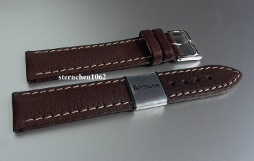 Barington * Leather watch strap * water buffalo * dark brown * 20 mm