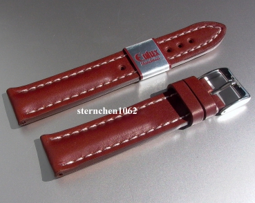 Eulux * Leather watch strap * Buffalo * medium brown * Handmade * 20 mm