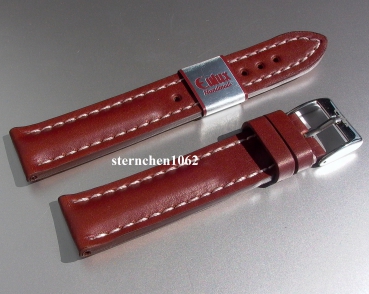 Eulux * Leather watch strap * Buffalo * medium brown * Handmade * 22 mm