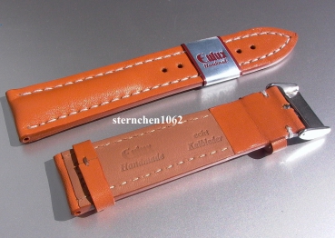 Eulux * Leather watch strap * Buffalo * nature * Handmade * 22 mm
