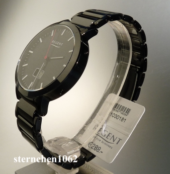Preview: Regent * Herren-Armbanduhr * Funk * 11030181/FR255 * Stahl Keramik