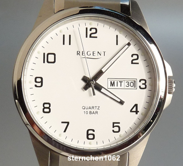 Regent * Herren-Armbanduhr * Titan * Zugband * 11090334 * F-1198