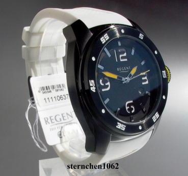 Preview: Regent * Edelstahl Silikon * Quarz * 11110637 * Unisex-Armbanduhr