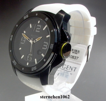 Preview: Regent * Edelstahl Silikon * Quarz * 11110637 * Unisex-Armbanduhr