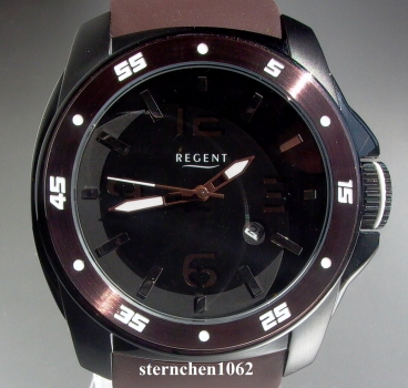 Regent * Edelstahl Silikon * Quarz * 11110638  * Unisex-Armbanduhr