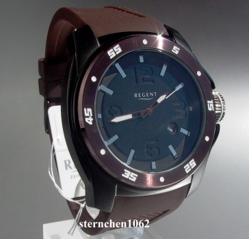 Preview: Regent * Edelstahl Silikon * Quarz * 11110638  * Unisex-Armbanduhr