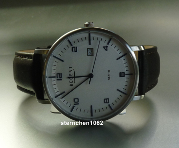 Preview: Regent * Men's watch * stainless steel * Leather * 11110946 * F1516