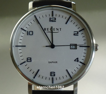 Regent * Men's watch * stainless steel * Leather * 11110946 * F1516