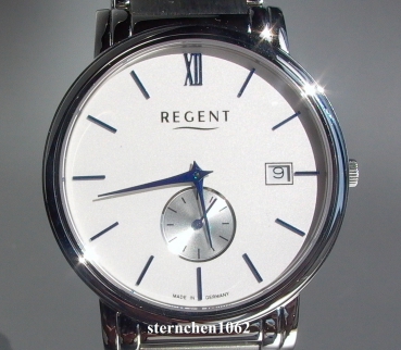 Regent * Edelstahl * 11150575 * Herren-Armbanduhr * Made in Germany