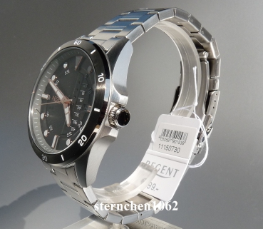 Preview: Regent * Edelstahl * 11150730 * Herren-Armbanduhr *