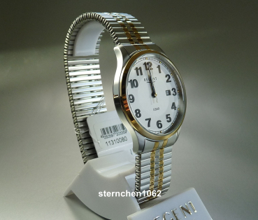 Preview: Regent * Herren-Armbanduhr * Stahl Bicolor * Zugband * 11310080 * F1575