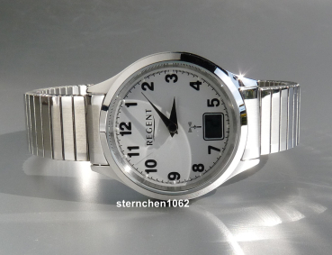 Preview: Regent * Edelstahl * Quarz * Zugband * Funkuhr * 12030083 * Damen-Armbanduhr