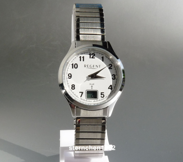 Preview: Regent * Edelstahl * Quarz * Zugband * Funkuhr * 12030083 * Damen-Armbanduhr