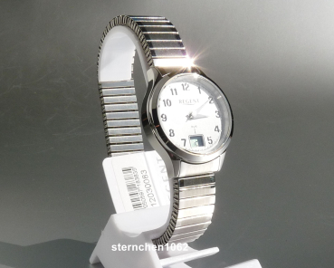 Preview: Regent * Edelstahl * Quarz * Zugband * Funkuhr * 12030083 * Damen-Armbanduhr