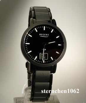 Preview: Regent * Damen-Armbanduhr * 12030094/FR266 * Funkuhr * Stahl / Keramik *