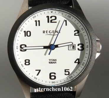 Regent * Damen-Armbanduhr * Titan * Leder * 12090353 * BA-781