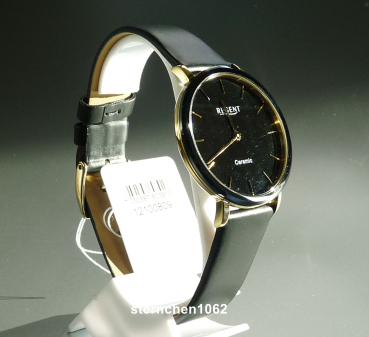 Preview: Regent * Damen-Armbanduhr * Stahl IPG * Keramik * Leder * 12100809 * F1586