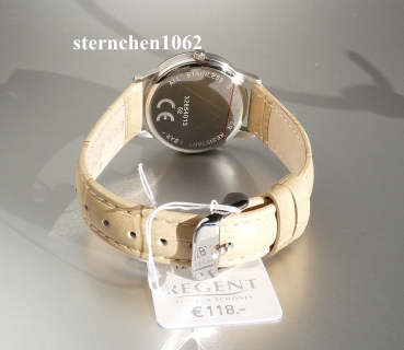 Preview: Regent * Damen-Armbanduhr * Edelstahl * Leder * Mondphase * Bico * 12111325 * 3265.40.13