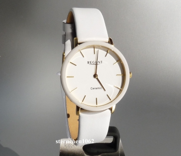 Preview: Regent * Stainless Steel * Ceramic * Leather * 12111372 * BA-842 * Ladies watch *