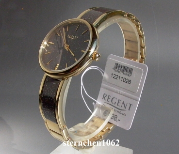 Preview: Regent * Stainless Steel * gilded * Quartz * 12211026 * Ladies watch