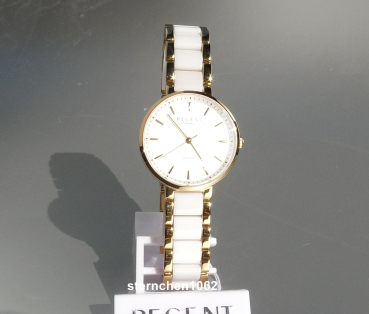 Preview: Regent * Damen-Armbanduhr * Stahl Ion * Keramik * 12211129 * F1464