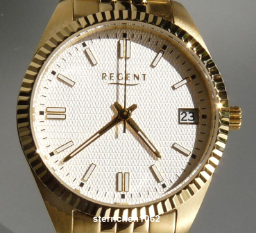 Regent * Damen-Armbanduhr * Stahl IPG * 12211144 * BA-877