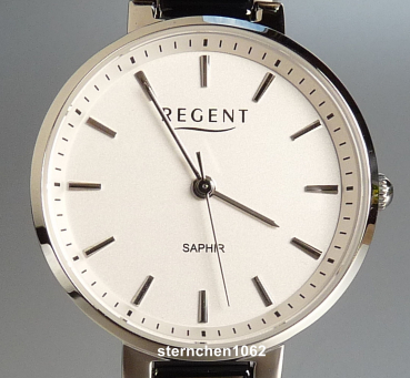 Regent * Damen-Armbanduhr * Stahl * Keramik * 12221207 * F1467