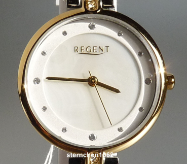Regent * Damen-Armbanduhr * Edelstahl * Bicolor * 12230738 * F1653