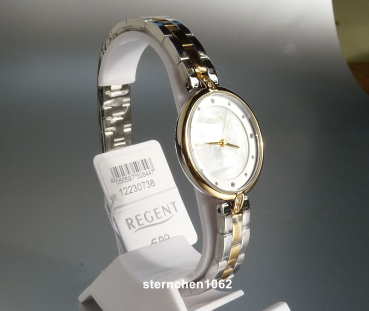 Preview: Regent * Damen-Armbanduhr * Edelstahl * Bicolor * 12230738 * F1653