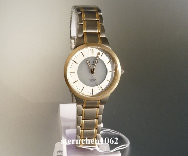 Preview: Regent * Damen-Armbanduhr * Ref. 12290513 BA-713 * Solar * Titan Bicolor *