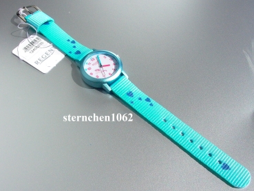 Preview: Regent * Kinderuhr * Ref. 12400280 * Textilband * Pferd/Herzen Motiv * Quarz