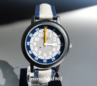Preview: Regent * blau/grau * Kunstlederband * 12400323 * Kinder-Armbanduhr *
