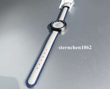 Preview: Regent * blau/grau * Kunstlederband * 12400323 * Kinder-Armbanduhr *