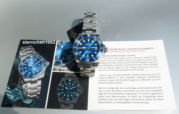Davosa * Ternos Diver Blue Lagoon * Automatik * 161.554.40 * Limited Edition
