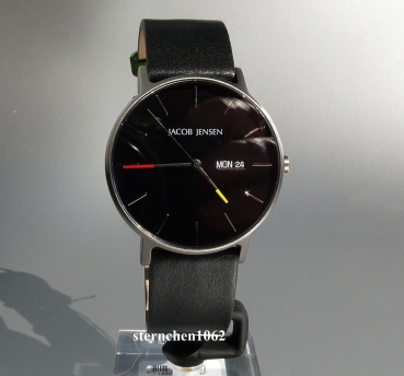 Preview: Jacob Jensen * Herren-Armbanduhr * Titan * Leder * Nordic 162 * 32162
