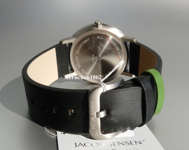 Preview: Jacob Jensen * Herren-Armbanduhr * Titan * Leder * Nordic 162 * 32162