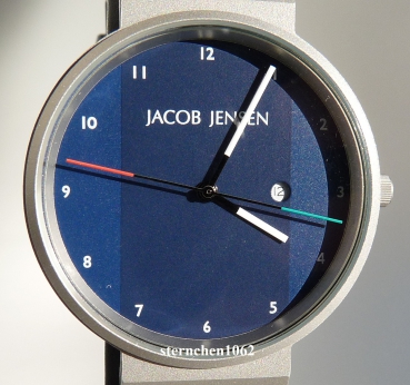 Jacob Jensen * Herren-Armbanduhr * Stahl * Kautschuk * New 714 * 32714