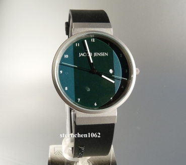 Preview: Jacob Jensen * Herren-Armbanduhr * Stahl * Kautschuk * New 715 * 32715