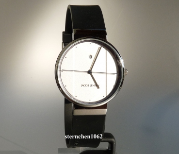 Preview: Jacob Jensen * Herren-Armbanduhr * Stahl * Kautschuk * New Shiny 750 * 32750