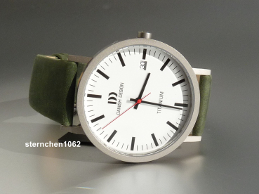 Preview: Danish Design * Herren-Armbanduhr * Titan * Leder * IQ28Q1273 * Ref. 3316362