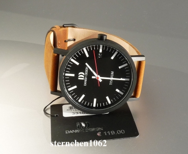 Preview: Danish Design * Herren-Armbanduhr * Titan * Leder * IQ34Q1273 * Ref. 3316364