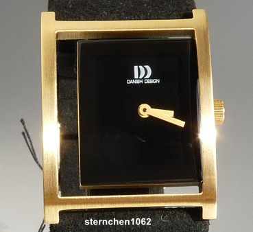 Danish Design * Damen-Armbanduhr * IV11Q1292 * 3320327 * Stahl vergoldet * Microfaser Armband *