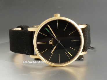 Preview: Danish Design * Damen-Armbanduhr * IV11Q1313 * 3320407 * Stahl vergoldet * Microfaser Armband *