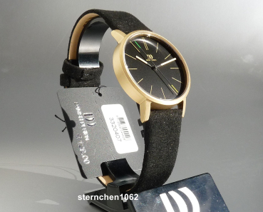 Preview: Danish Design * Damen-Armbanduhr * IV11Q1313 * 3320407 * Stahl vergoldet * Microfaser Armband *