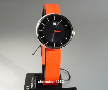 Preview: Danish Design * Damen Uhr * Stahl * Leder * 11A311 * 3324766 * Saphirglas * Solar