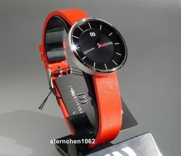 Preview: Danish Design * Damen Uhr * Stahl * Leder * 11A311 * 3324766 * Saphirglas * Solar