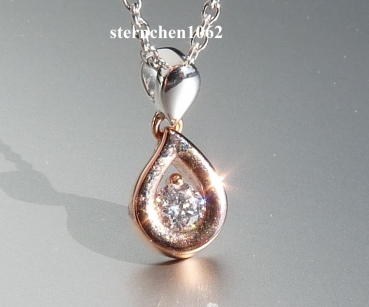 Viventy Necklace with pendant  * 925 Silver * rosé gold plated * Zirconia * 774732
