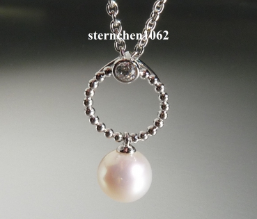 Viventy Necklace with pendant  * 925 Silver * Zirconia * Fresh water pearl * 783942